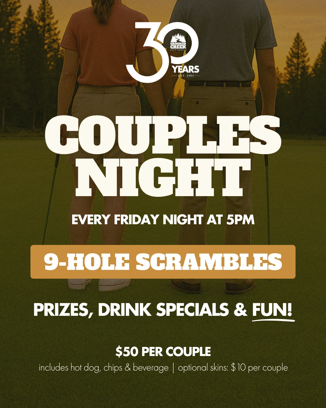 Crooked Creek Golf Course Ottawa Lake Bedford Temperance Southeast Michigan Northwest Ohio Toledo Sylvania Couples Night Golf Special Scrambles